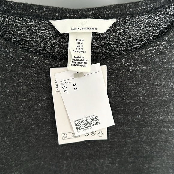 NWT H&M Mama Nursing Long Sleeve Shirt/Sweater Size M - Picture 2 of 2